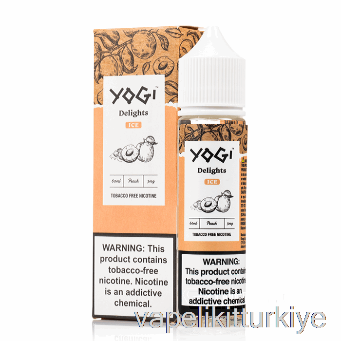 Vape Likit şeftali Buz - Yogi Lezzetleri - 60ml 0mg